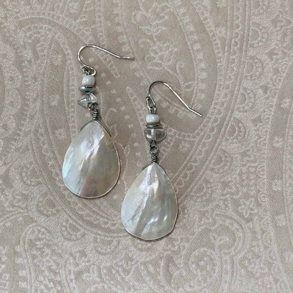 Chico’s beaded shell earrings